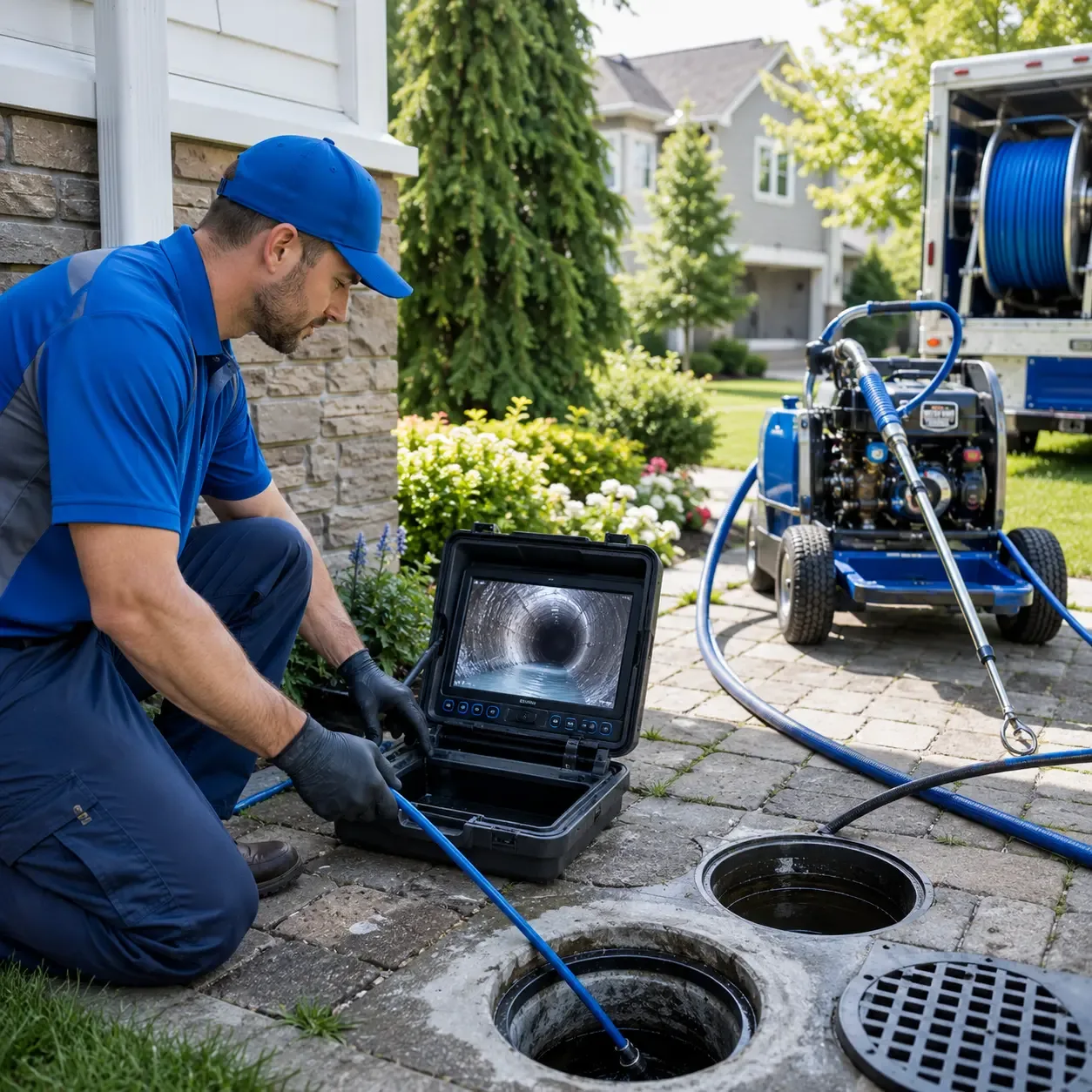 Outdoor drain cleaning professionals serving Mequon, WI